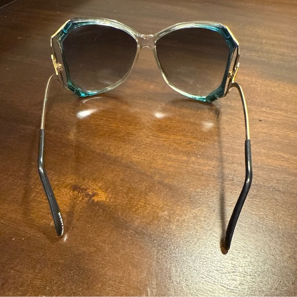Vintage Opti-Ray Sunglasses Teal Gold - Picture 7 of 11